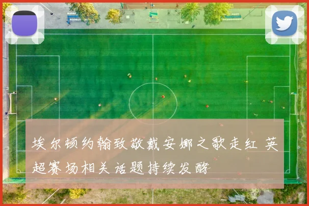 埃尔顿约翰致敬戴安娜之歌走红 英超赛场相关话题持续发酵